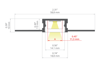 Preview: Robustes Aluminium-Profilband bietet elegante Innenbeleuchtung